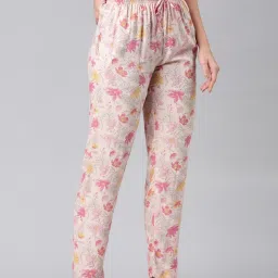 go colors! Go Colors Medium Pink Printed Lounge Pants image 3