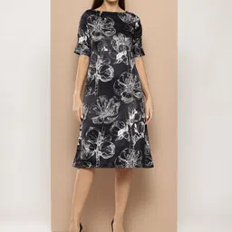 Chemistry Printed A-Line Dress image 1