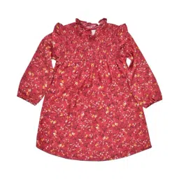 zach and kiki ZACH &KIKI Girls Brown Cotton Printed Dress-picture-45