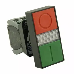 RS PRO Illuminated Push Button Complete Unit 22.5 mm 1NO+1NC, 2398203 image 3