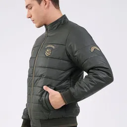 Monte Carlo Men Brand Logo Puffer Jacket with Embroidered image 2