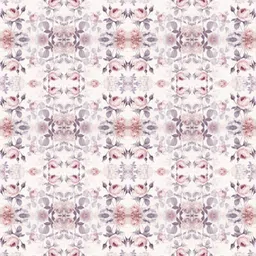 BELLA TRUE White & Pink 2 Pieces Floral Printed Window Curtains image 3