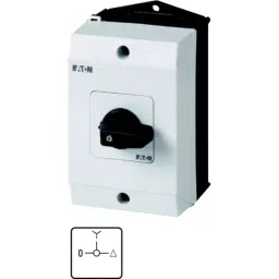 EATON 3P 3 Position 90° Star Delta Cam Switch, 690 V AC, 20A, Short Thumb Grip Actuator, 222726 T0-4-8419/I1-picture-16