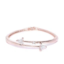 Jewels Galaxy Rose Gold-Plated Handcrafted Bangle-Style Bracelet-picture-54