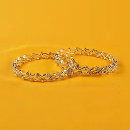 Shiv Jewels Set Of 2 Zircon-Studded Bangles-image-20