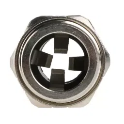 RS PRO Cable Gland Metallic Nickel Plated Brass M20 Thread 6 mm Min 12 mm Max IP68, 8354112 image 2