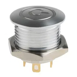 RS PRO Illuminated Push Button Switch Momentary 16 mm Cutout SPST Red LED 36 V DC, 1758514 image 5