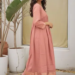 SZN V-Neck Empire A-line Kurta With Palazzos image 5