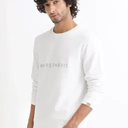 Rare Rabbit White Regular Fit Graphic Sweatshirt image 3
