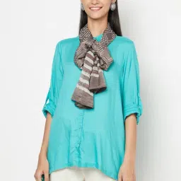 Fabindia Grey Printed Stole-image-6