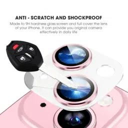 Gripp 2In1 Focal Camera Lens Protector for Iphone 15 & Iphone 15 Plus - Light Pink image 3