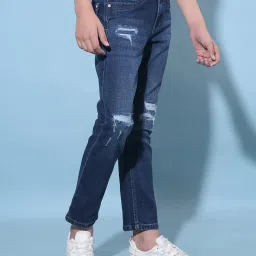 Crimsoune Club Kids Blue Distressed Jeans image 3