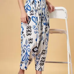 YU by Pantaloons Off-White Printed Pants image 3