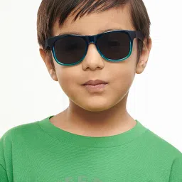 Hooper Grey UV Protection Wayfarer Sunglasses for Kids image 3