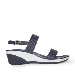 Bata Women's SDYNEY Navy Back Strap Wedges image 3