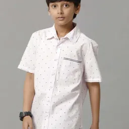 Under Fourteen Only Kids Pink Cotton Printed Shirt-picture-26