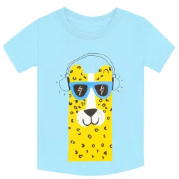 Zip Zap Zoop Boys Mint Green & Sky Blue Regular Fit Printed T-Shirt - Pack of 2 image 3