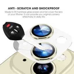 Gripp 2In1 Focal Camera Lens Protector for Iphone 15 & Iphone 15 Plus - Light Yellow image 3