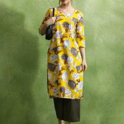 Jaipur Kurti Yellow Printed Kurta-picture-18