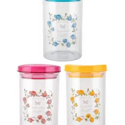ROXX Transparent Glass Storage Jars (1000 ml) - Set of 3 image 2