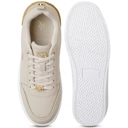 U.S. Polo Assn. Women's ARYA 3.0 Beige Sneakers image 3
