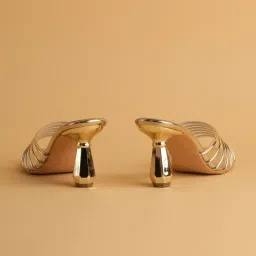 Eridani Women's Amelia Gold Stilettos image 3