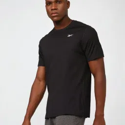 Reebok Black Regular Fit Sport T-Shirt image 3