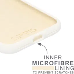 Sprig Liquid Silicone Back Cover for APPLE iPhone 8 (White) image 3