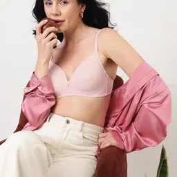 DressBerry Pink Half Coverage Lightly Padded Bra All Day Comfort-picture-21