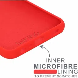 Sprig Liquid Silicone Back Cover for SAMSUNG Galaxy A32 (Red) image 3