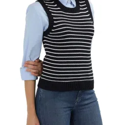 Tommy Hilfiger Navy Stripes Regular Fit Sweater image 3