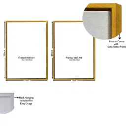 Art Street White Canvas Leaf Wall Art - Set of 2 image 4