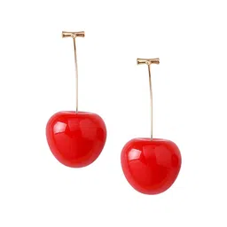Celestique Korean Cherry Contemporary Drop Earrings image 2