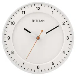 Titan NSW0010PA04 Contemporary White Plastic Wall Clock with Silent Sweep Technology-picture-26