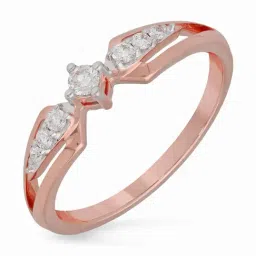 Malabar Gold and Diamonds 18k IGI Certified Diamond Rose Gold Ring for Women-picture-39