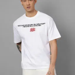Free Authority White Loose Fit Naruto Printed Crew T-Shirt-picture-16