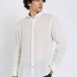 Ben Sherman Yellow Classic Lightweight Regular Fit Shirt-image-89