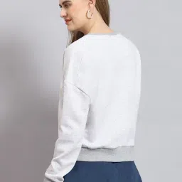 Monte Carlo Grey Cotton Embellished Sweatshirt image 2