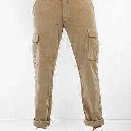 Celio Men Straight Fit Easy Wash Cargos Trousers-picture-37
