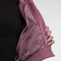 French Connection Faux Fur Bomber Jacket image 5