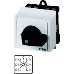 EATON 3P 3 Position 45° Voltmeter Cam Switch, 690 V (Volts), 20A, Knob Actuator, 012759 T0-3-8007/IVS-picture-40
