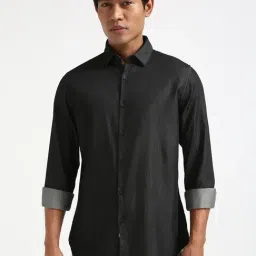 Calvin Klein Jeans Black Cotton Slim Fit Shirt-picture-43