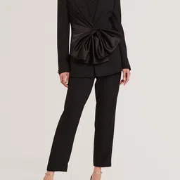 Ted Baker Ruched Detailing Cotton Single Breasted Blazer-picture-21