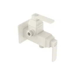 RN PTMT 2 Way Angle Valve with Flange Wall Mount Ivory & Blue 20 mm Faucet Hole, RNABH07A15 image 1