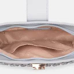 Forever Glam by Pantaloons PU Half Moon Shoulder Bag with Quilted image 5