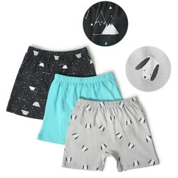 Mi Arcus  Cotton Dog & Abstract Print Shorts Pack of 3 Black,Grey & Blue-picture-40