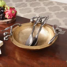 De Maison Decor Cherry Vine Black Decorative Bowl-picture-17