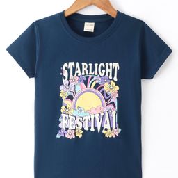 CUCUMBER Female Sinker Half sleeves Tshirts Midnight Blue M-picture-36