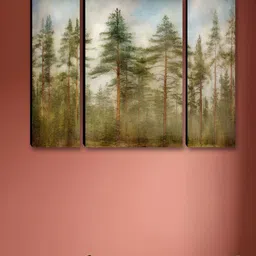 Myntra Elegant Homes Green & Blue 3 Pieces Floral & Botanical Wall Art-picture-37