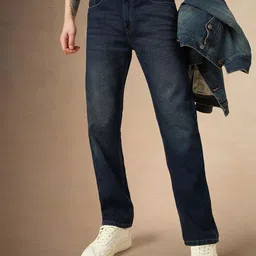 Dennis Lingo Men Relaxed Fit Highly Distressed Light Fade Jeans image 1